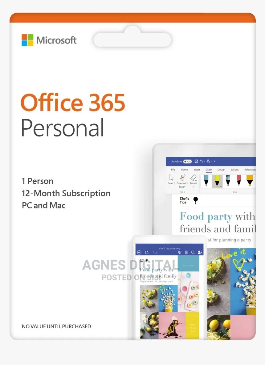 Office 365 Personal 1year 5pc License Key