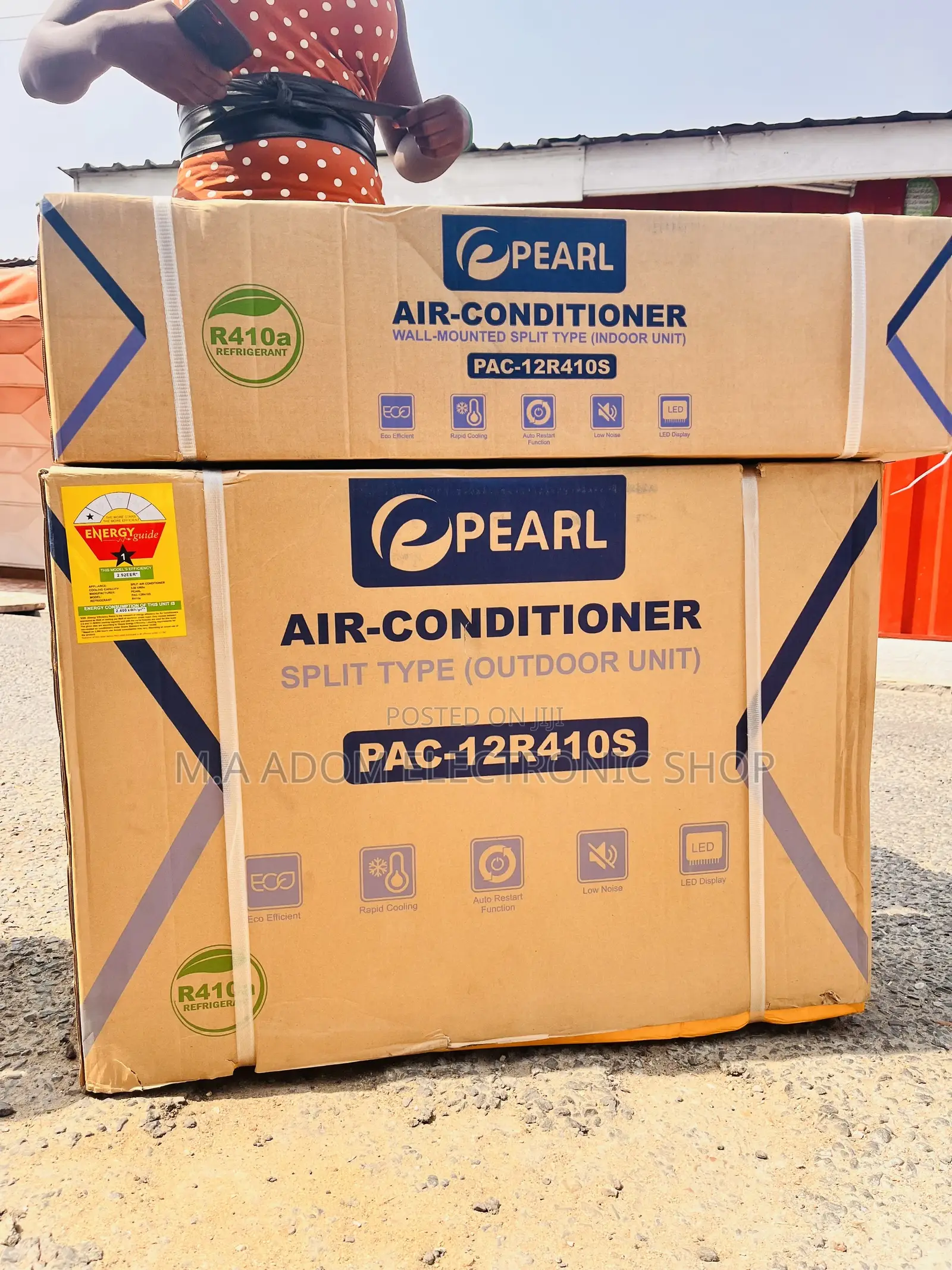Pearl 1/5 R410 Gas AC With Zero Noise Making Outboard Unit