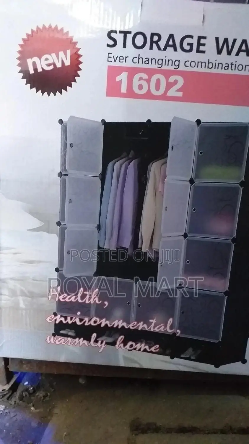 Storage Wardrobe for Homes 16 Cubes