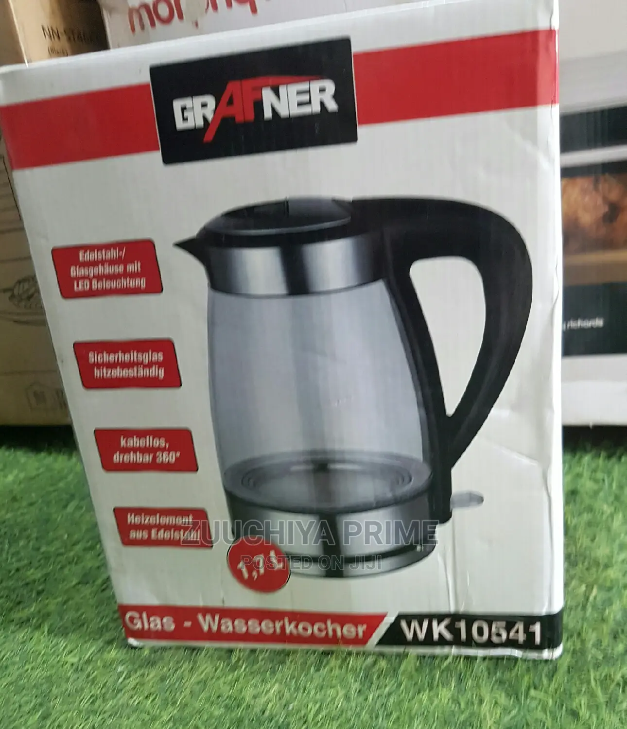 Grafner 1.7l Glass Kettle From Germany 
