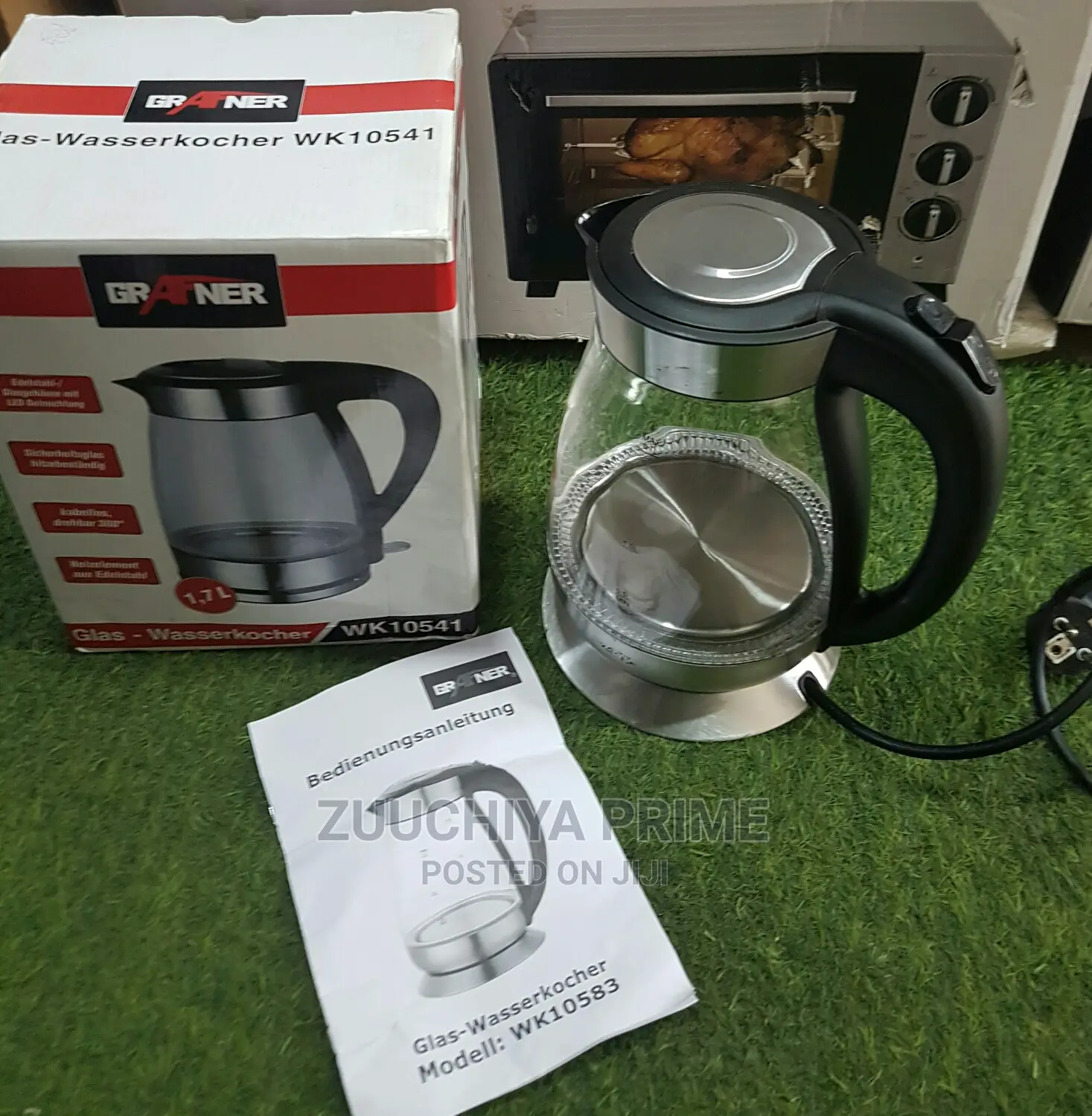 Grafner 1.7l Glass Kettle From Germany 