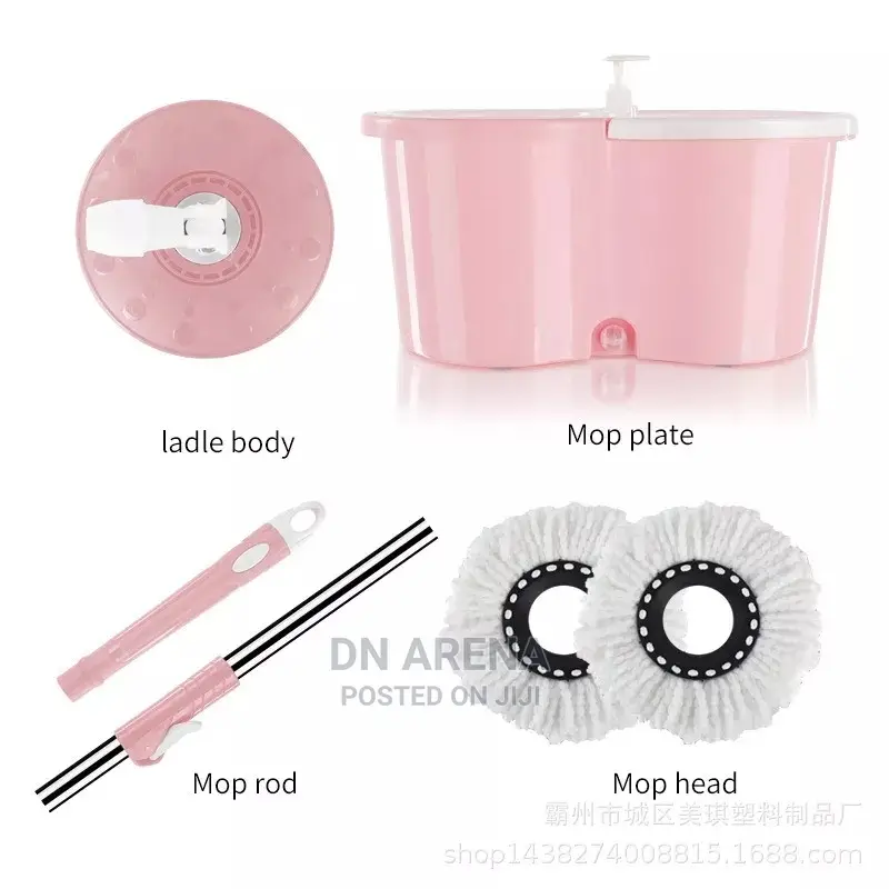 Spin Microfibers Mop With Basket