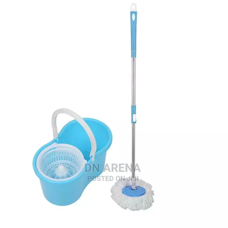 Spin Microfibers Mop With Basket