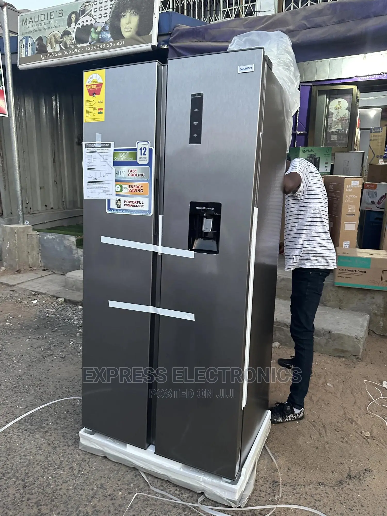Nasco (Nasf2-55s) 430ltrs Refrigerator Side by Side