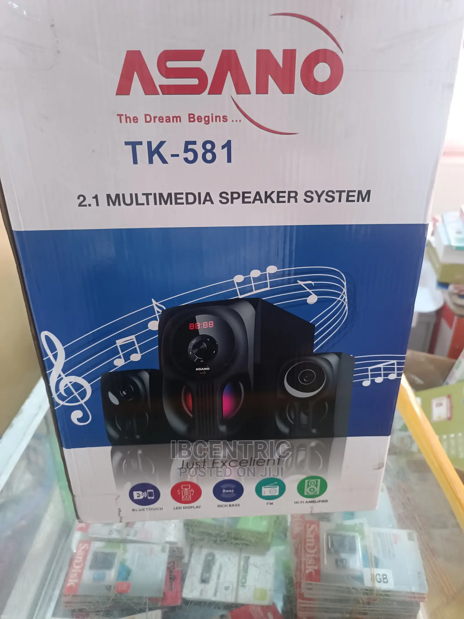 Asano 2.1CH Multimedia Speaker System