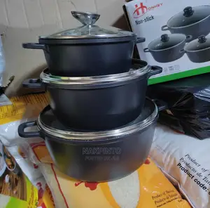 Non Stick Coating Cookware Pots (3 Sets)