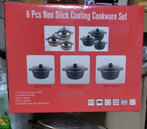 Non Stick Coating Cookware Pots (3 Sets)