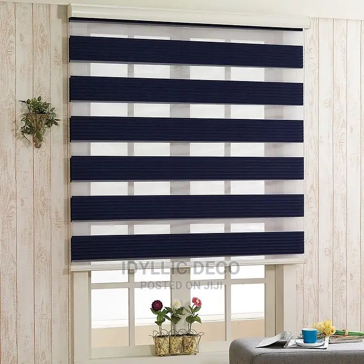 Black Zebra Window Blinds Curtains