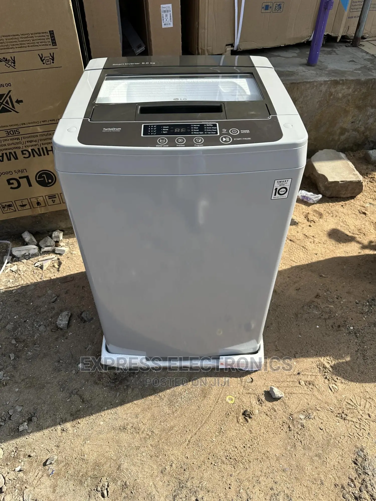 LG Top Load Full Automatic Wash 9kg Transparent Lid