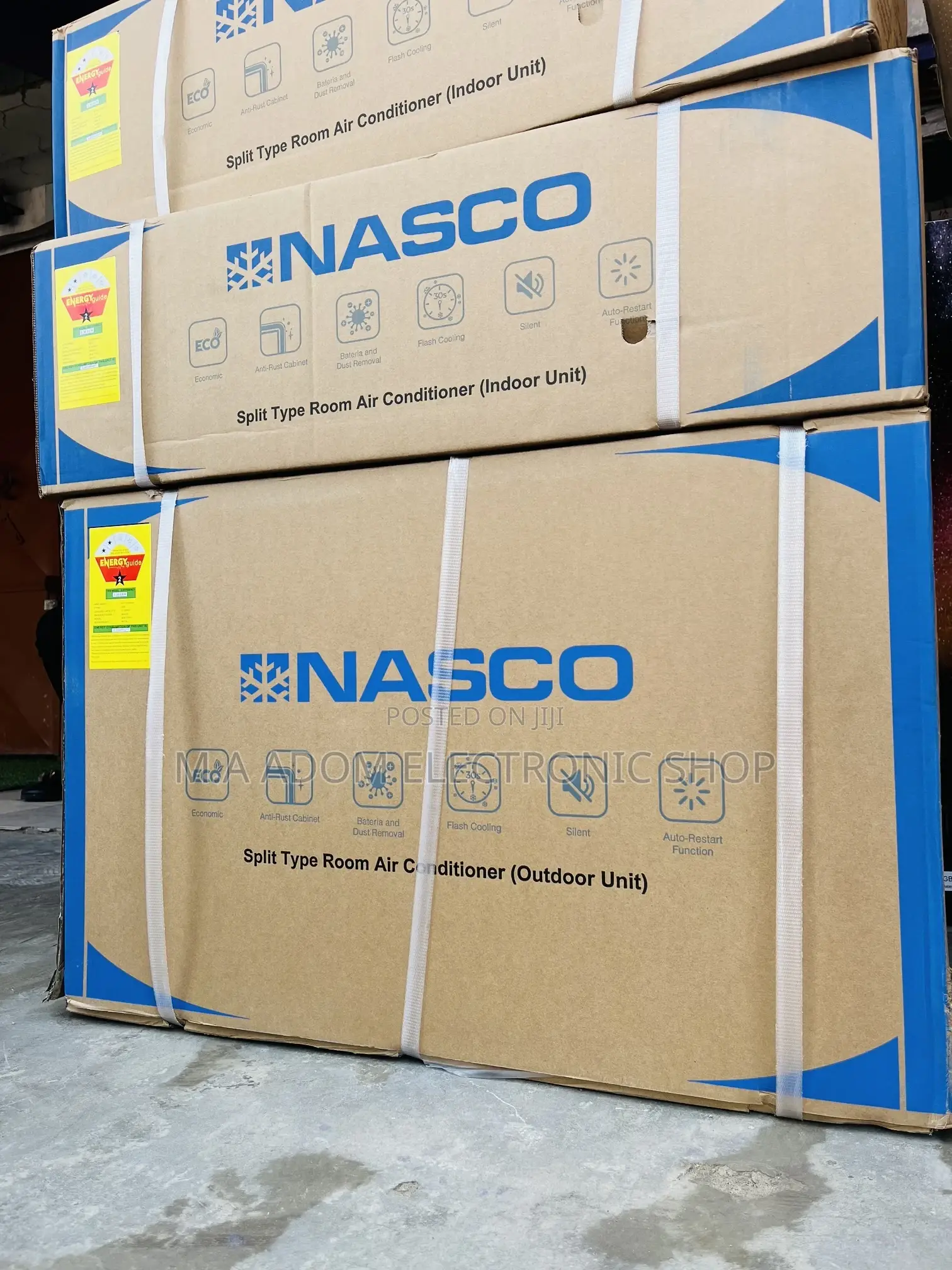 Wanti Rust Nasco 1/5 AC With R410gas for Proper Cooling