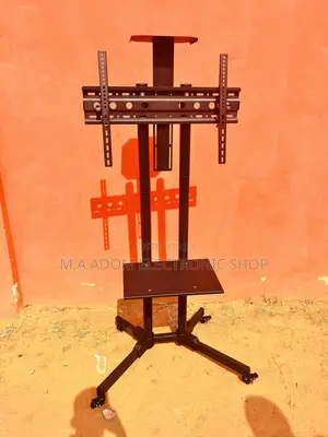 Tv Stand With Wheels Dvd Shelf Projector Mount Fit 32”-70”