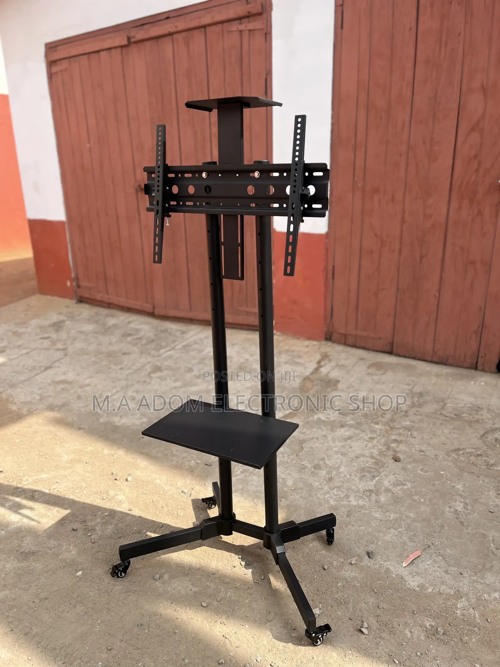 Rolling Tv Cart With With Lockable Wheels 32”-70”