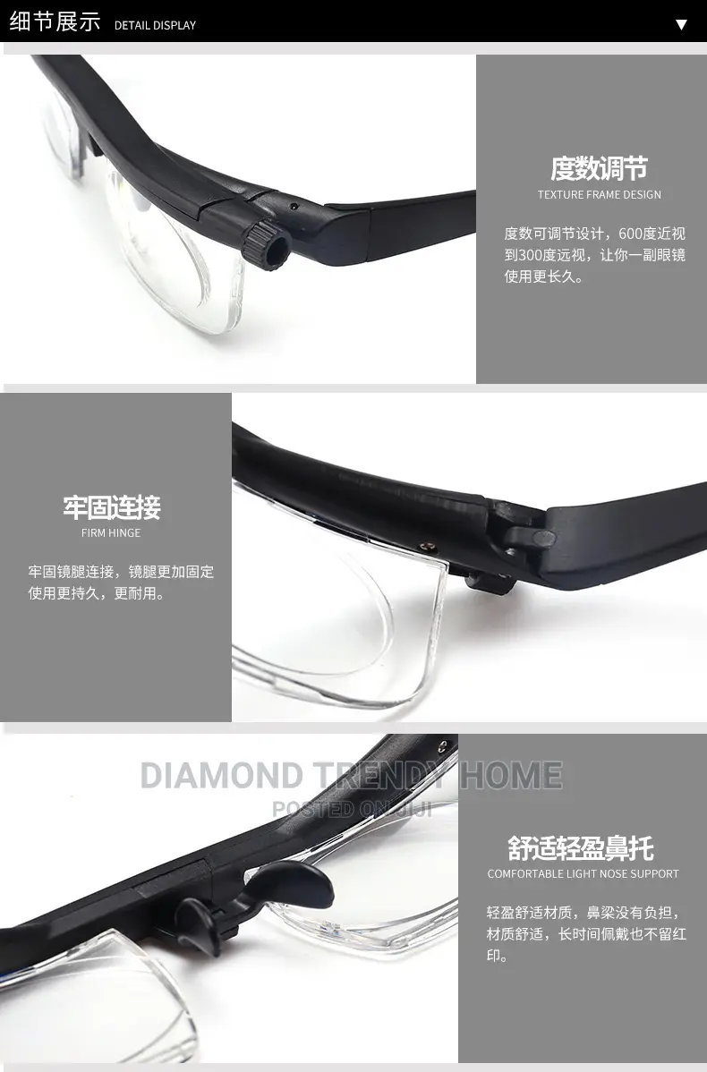 Adjustable Medicated Glasses.