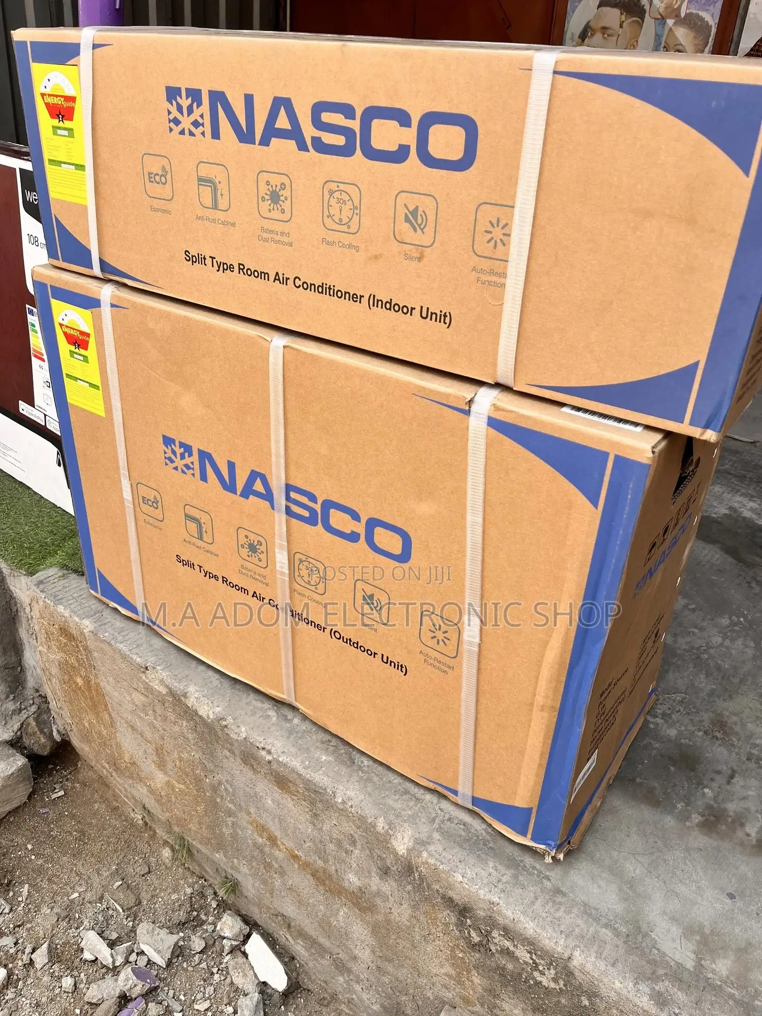 Xtra Quiet Operation Nasco 1\5 Hp Split AC