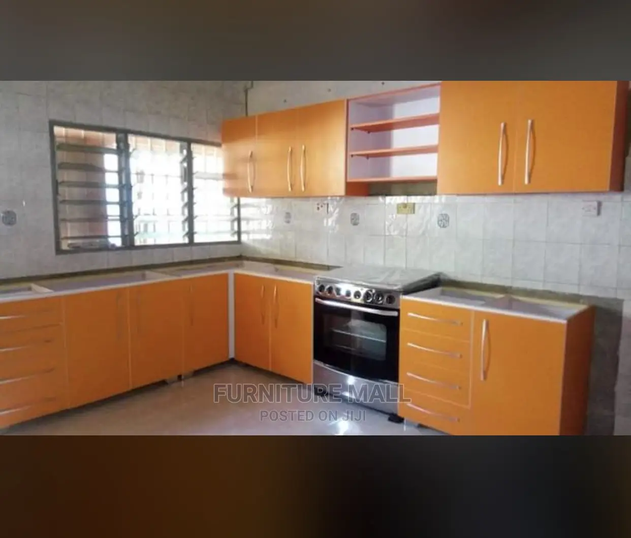 Glorious Kitchen Cabinet in Orange  Touch Available on Oder