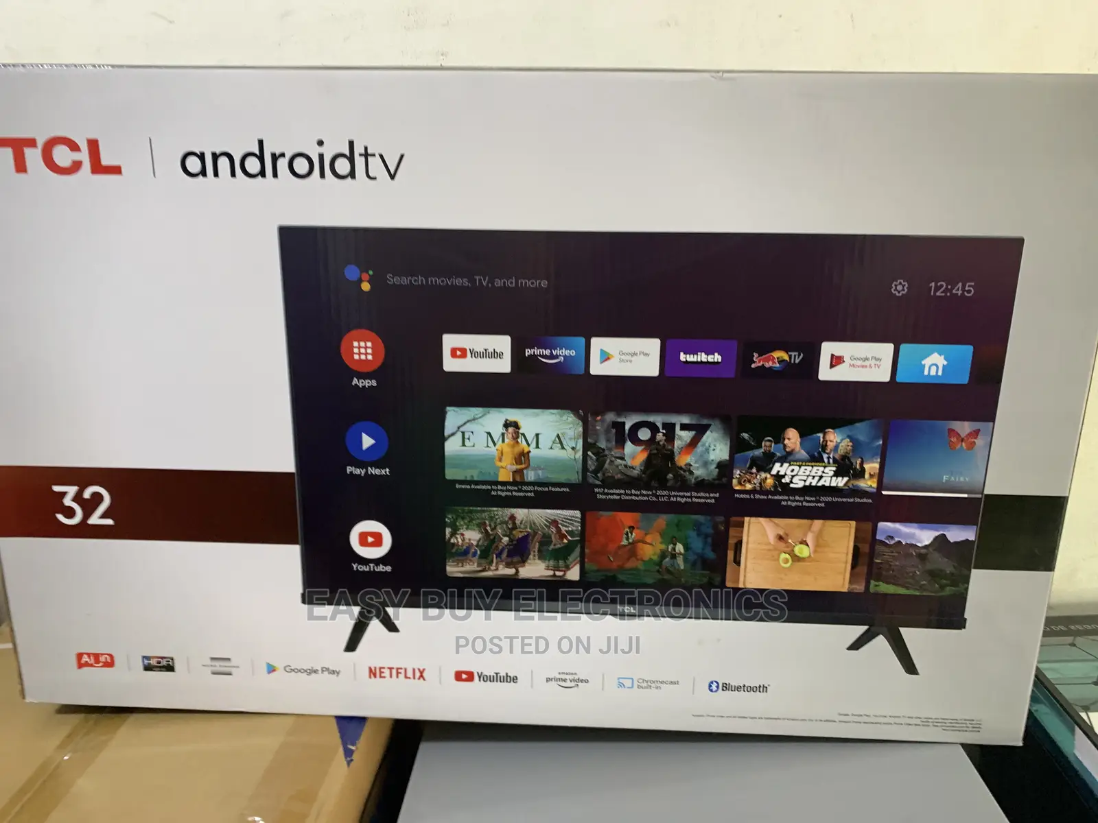 Enjoy This Slim Frameless 32” Tcl Android Tv