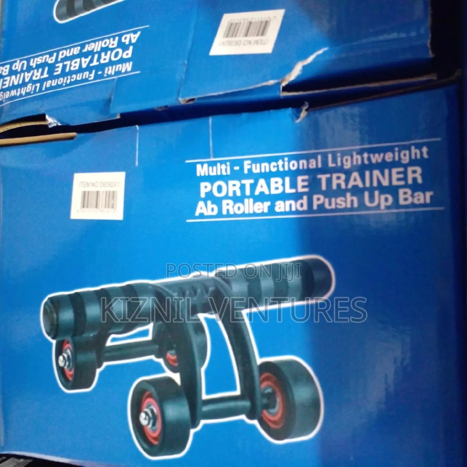 Ab Roller + Push Up Bar + Skipping Rope