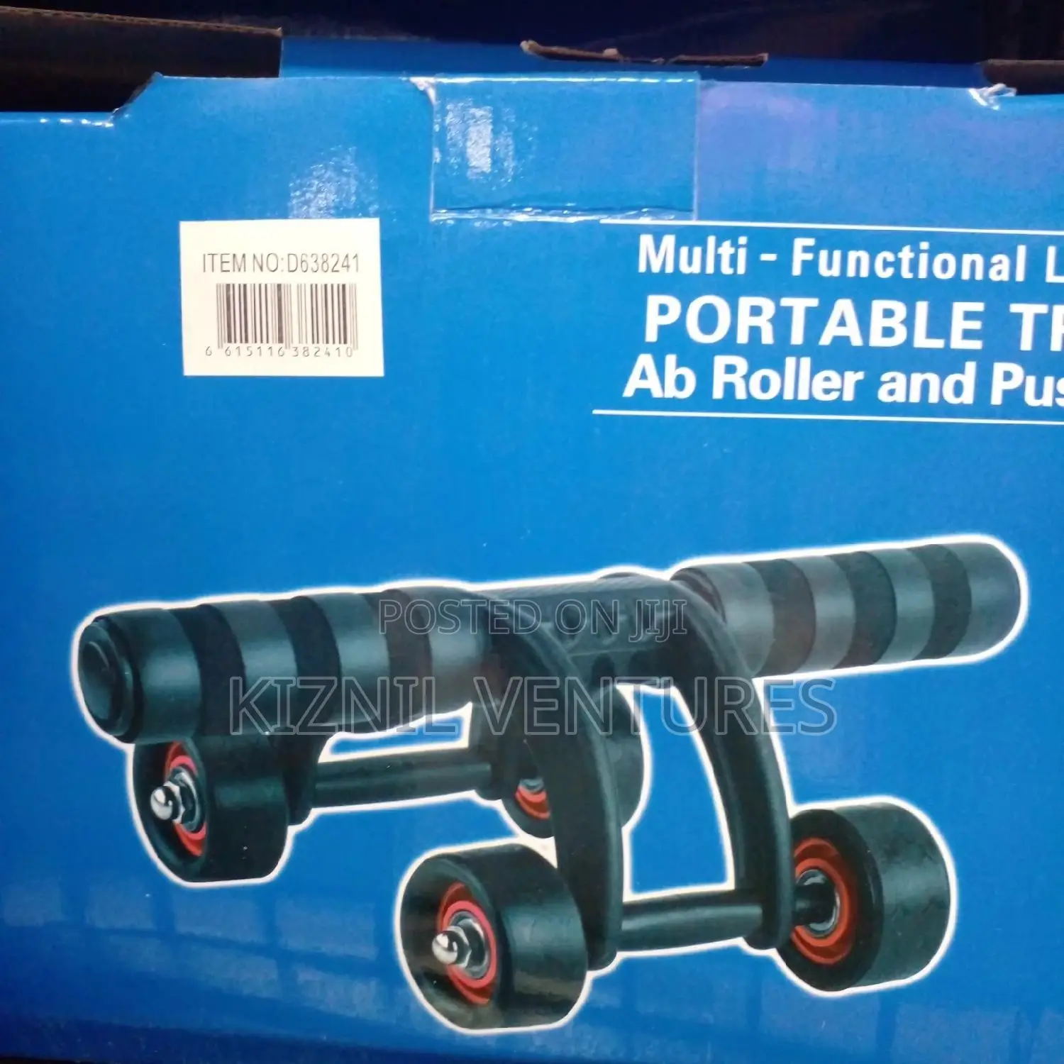 Ab Roller + Push Up Bar + Skipping Rope