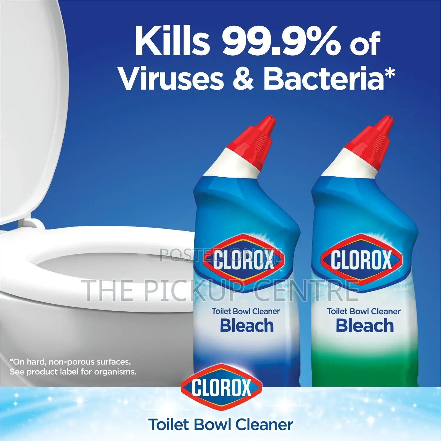 Clorox Toilet Bowl Cleaner W/Bleach, Rain Clean, 24 Fl Oz