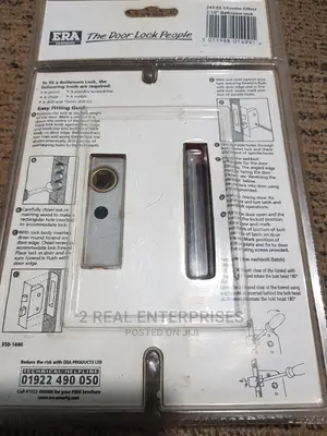Chrome Effect Bathroom Lock 2.5 Inches