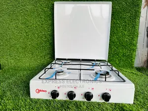 Gork Tabletop 4BURNER White Stove Cooker Volcano