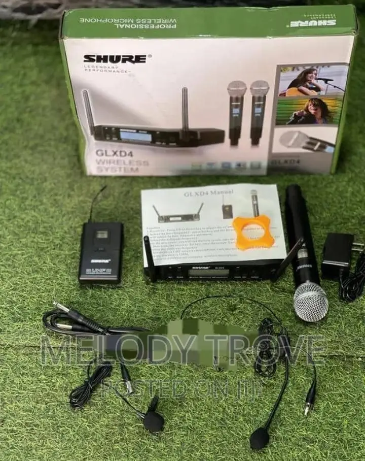Shure Glxd4 3 in 1(Lapel, Handheld, Head) Microphone