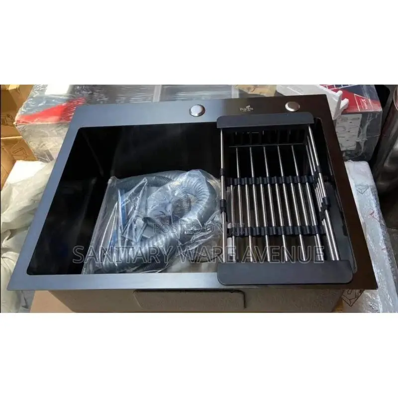 Black Worktop Sink - Cabinet Single Bowl - Kitchen Sink