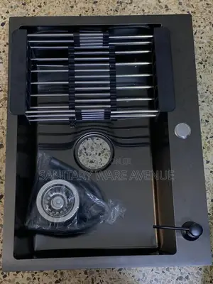 Black Worktop Sink - Cabinet Single Bowl - Kitchen Sink