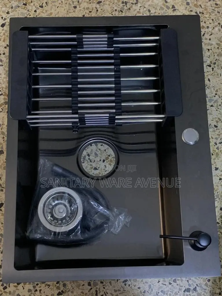 Black Worktop Sink - Cabinet Single Bowl - Kitchen Sink