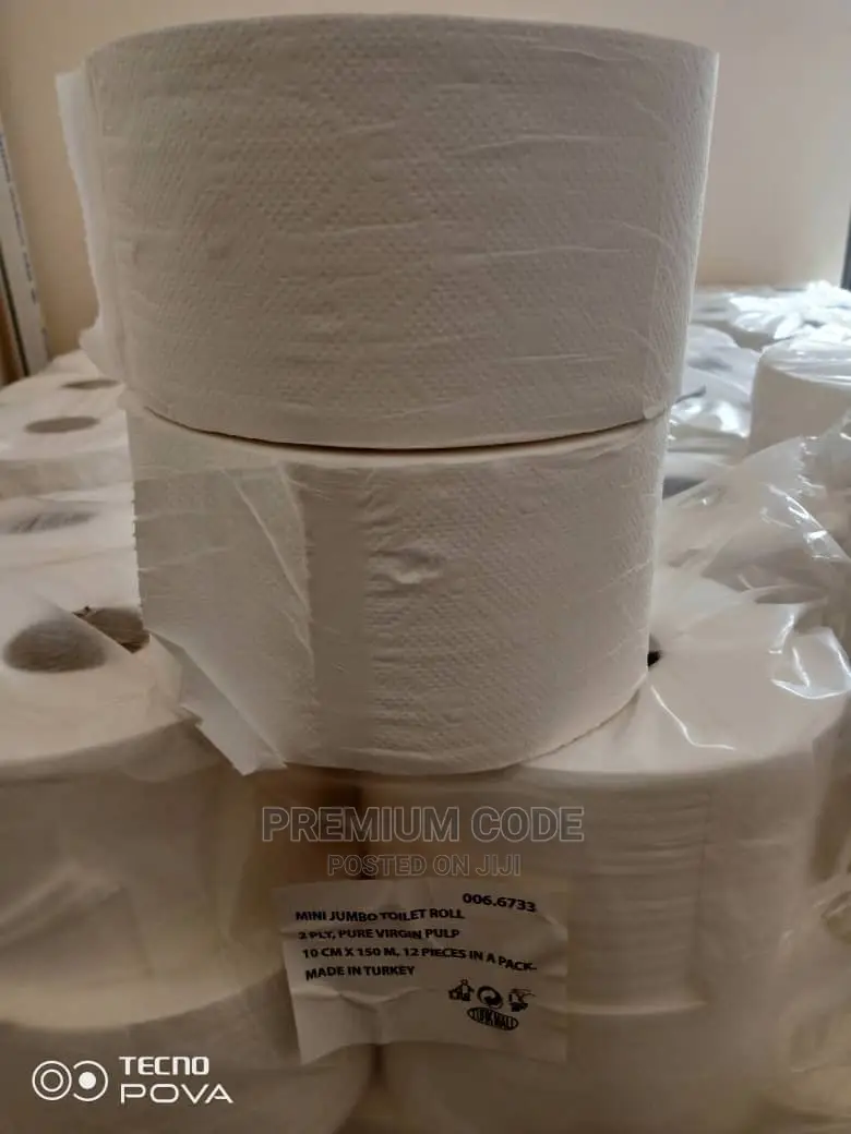 Mini Jumbo Toilet Roll, 12 Pack Roll/150m