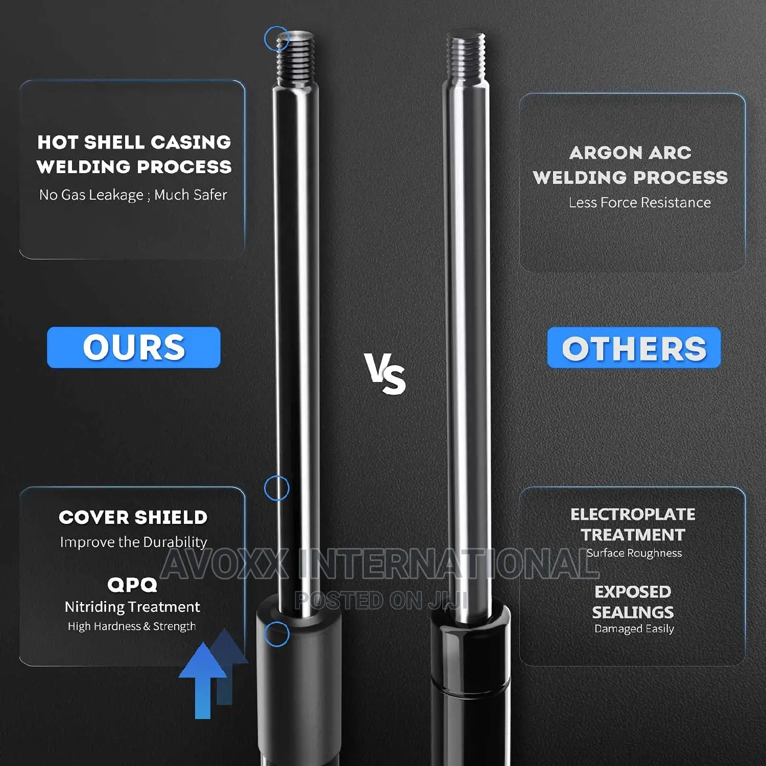 2 Rear Window Lift Supports Shock Struts for Chevrolet