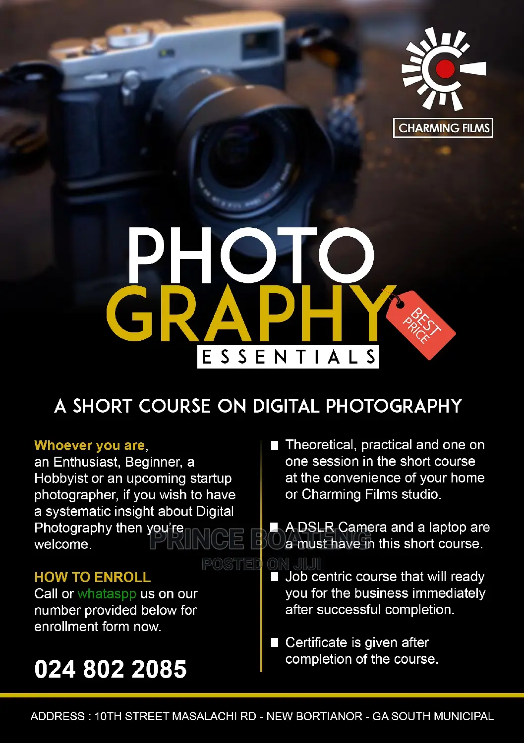 Photograhy and Video Class. Short Courses.