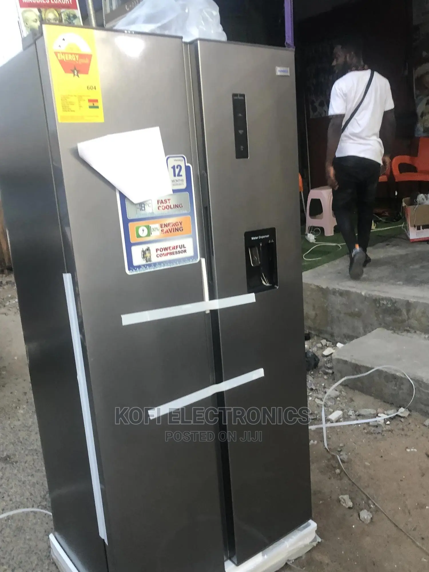 Nasco NASF2-55S Side By Side Refrigerator – 436 Litre