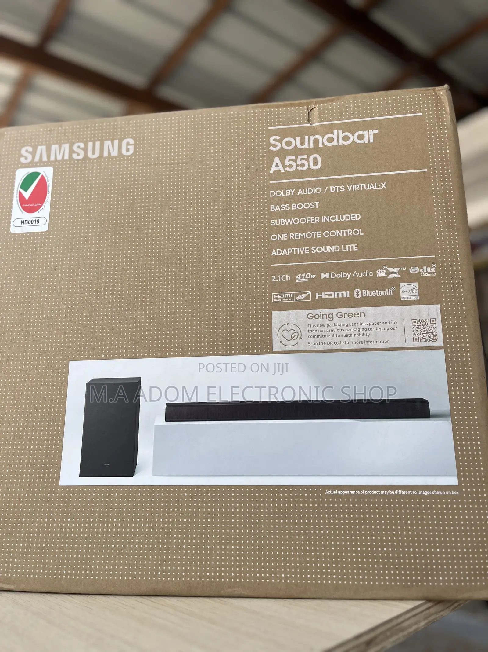 For Better Sound Choose the Hw-A550 2.1h 410w Wireless Bar