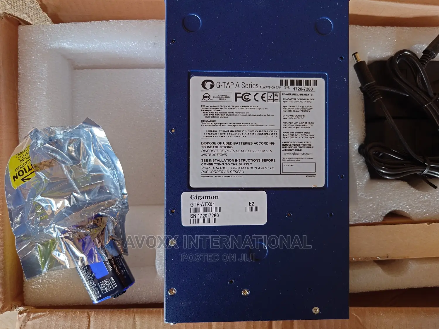 Gigamon G-tap A Series Gtp-atx01 -tap Splitter- Gige,10 Gige