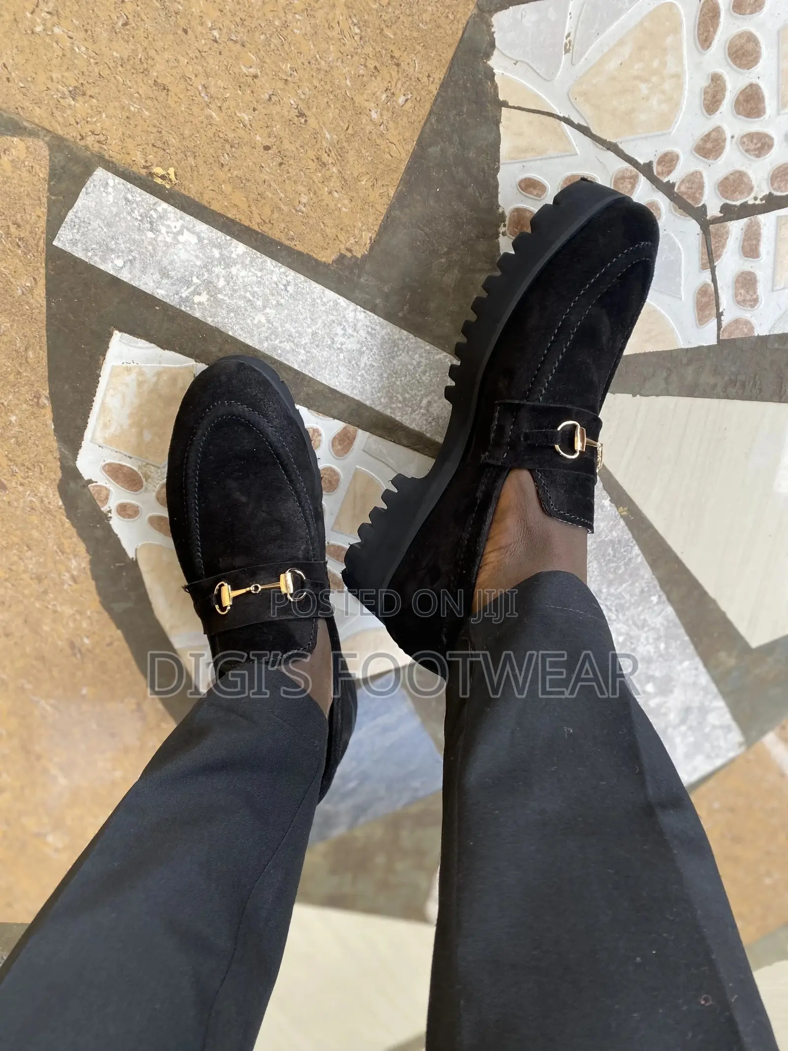 High Platform Suede Shoe