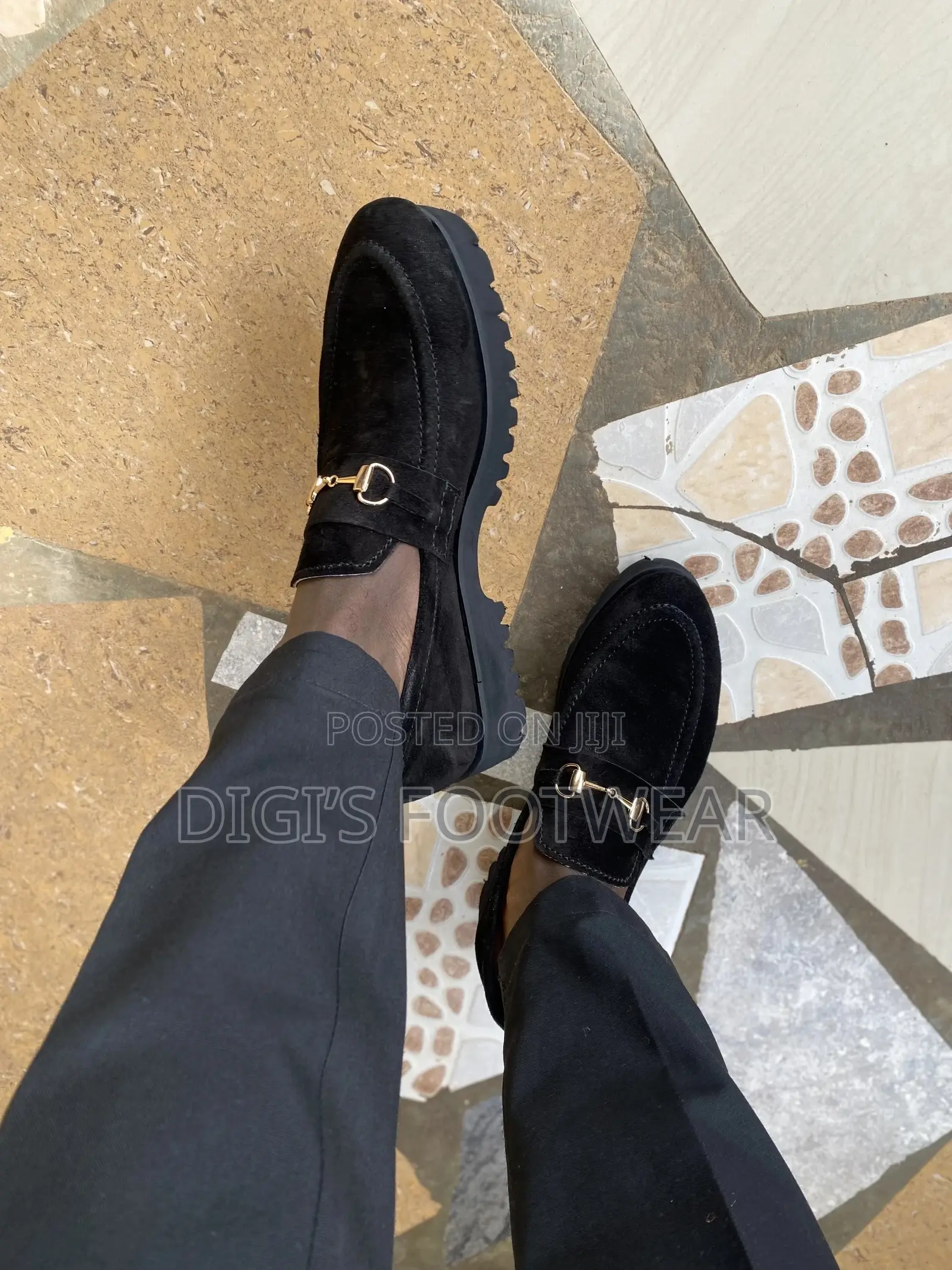 High Platform Suede Shoe