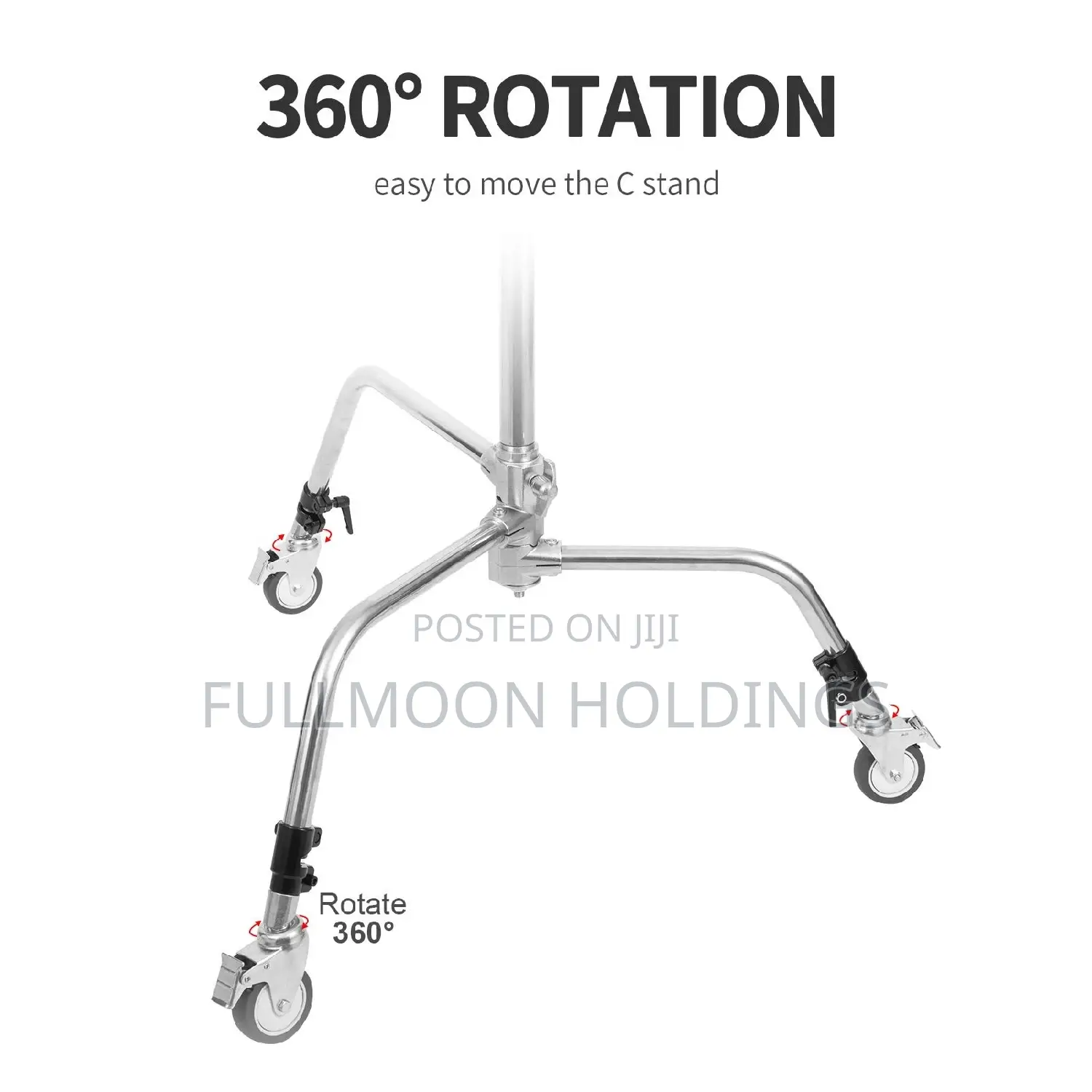 3 Wheels Multi Function Photography Heavy Lighting Wheels