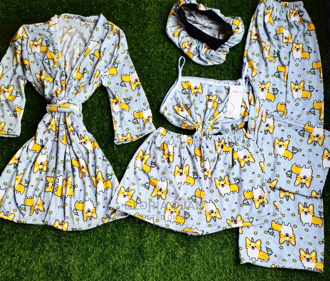 5 in 1 Nightwear (Wholesale Only From 10peices and Above)