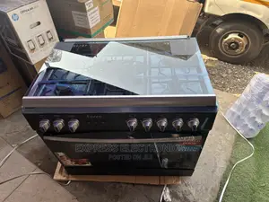 5burner All Gas Ferre Auto Ignition Black