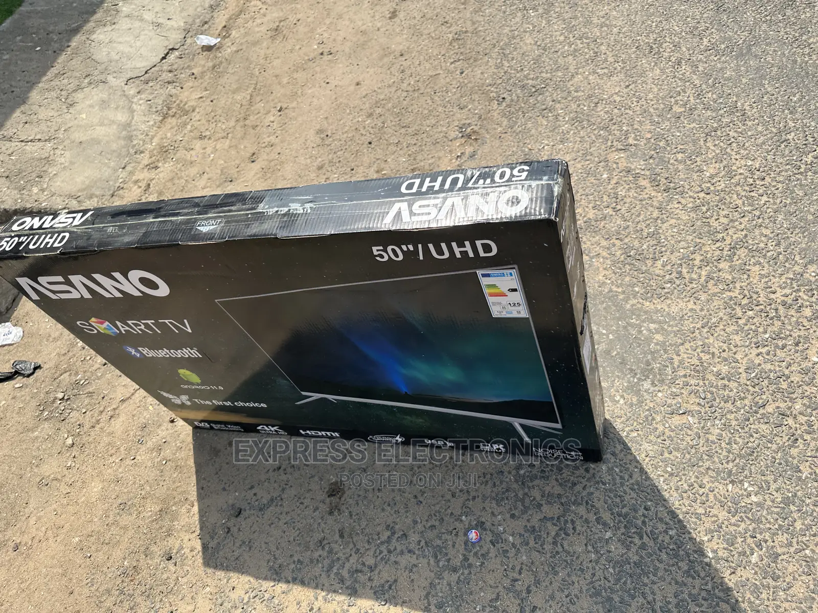 Diagonal Display Sleek 50”Uhd Android Asano Tv
