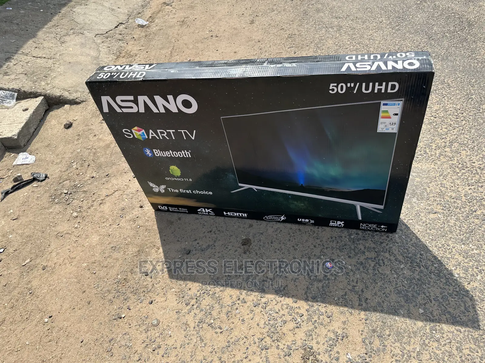 Miracast 50” Uhd Android Diagonal Display Asano Tv