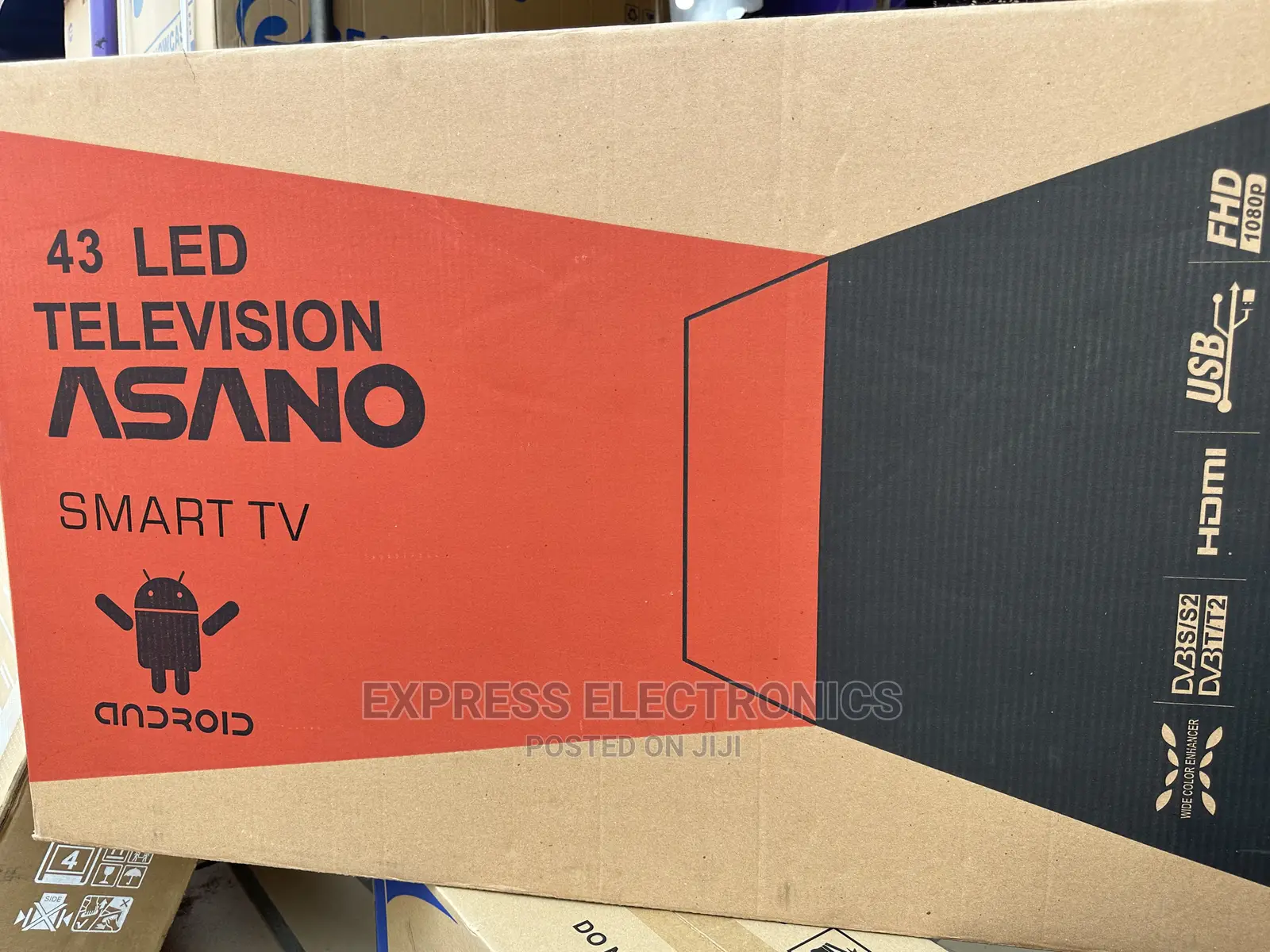 Simple Setup Asano 43”Smart FHD Android Wireless TV