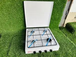 White Simple Setup 4BURNER Volcano Gas Cooker