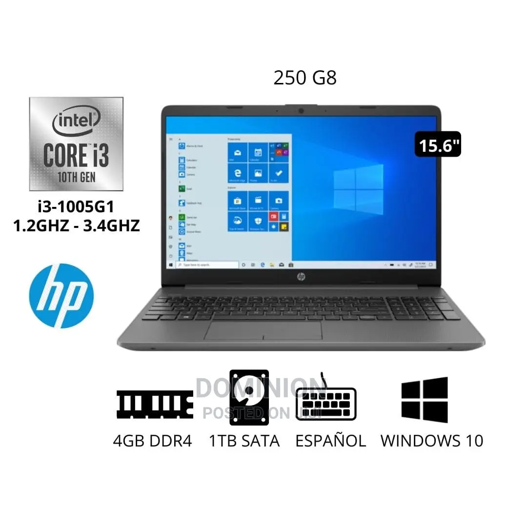 New Laptop HP 250 G7 4GB Intel Core i3 HDD 1T