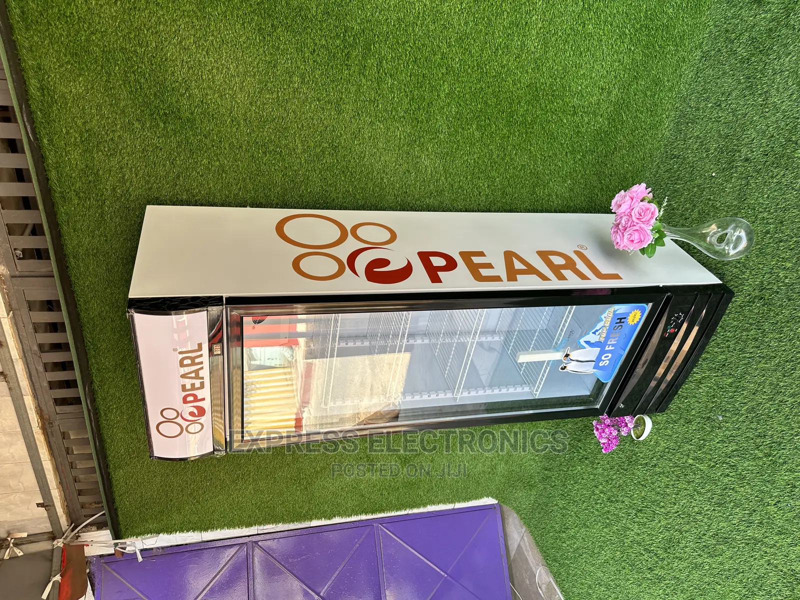 LED Light  Inner Display Sleek Fridge Pearl PVC46 , 318 L