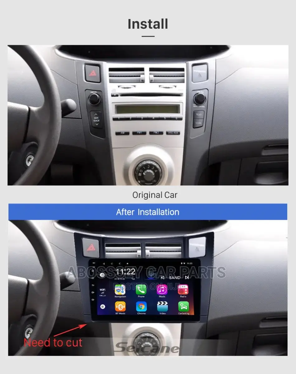 Toyota Vitz 2008 To 2010 Android Screen Available