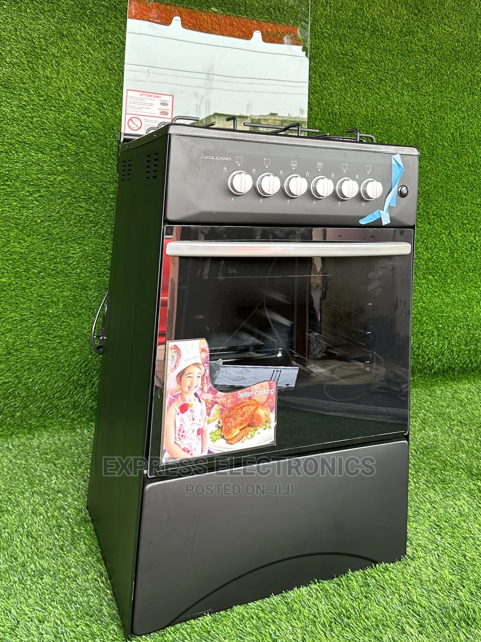 Black Furnace Stove Cooker Oven Grill Antirust Volcano 4B