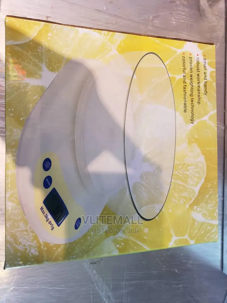 Electronic Kitchen Weighing Scale With a Bowl