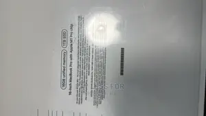 New Laptop Apple MacBook Pro 2021 M1 16GB Apple M1 Pro SSD 1T